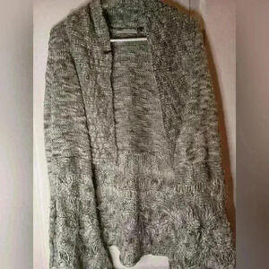 FOX Casual Green Pink Oversized Office Work Boxy Cozy Knitted sweater‎ S-(#372)